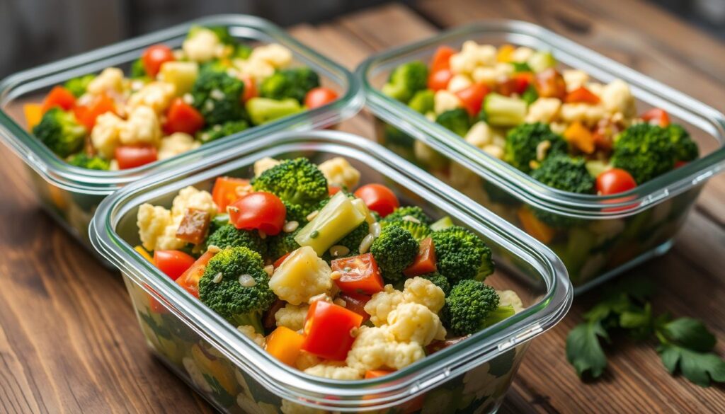 Broccoli Cauliflower Meal Prep Salad