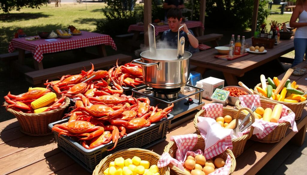 Crab Boil Equipment Setup