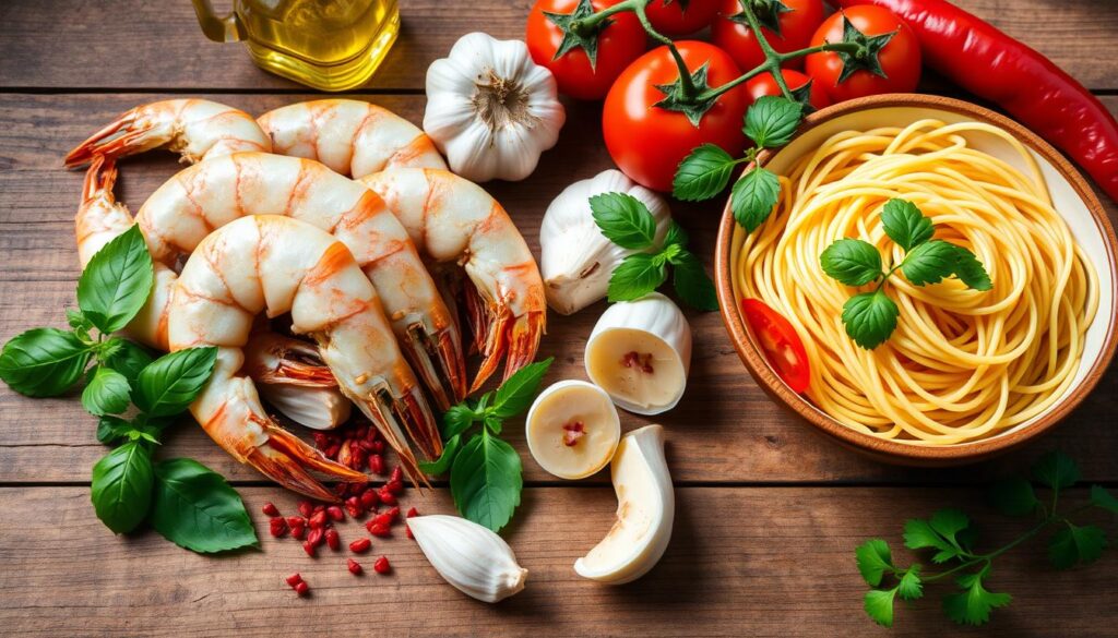 Shrimp Marinara Ingredients